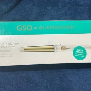 Gold and White Curling Wand